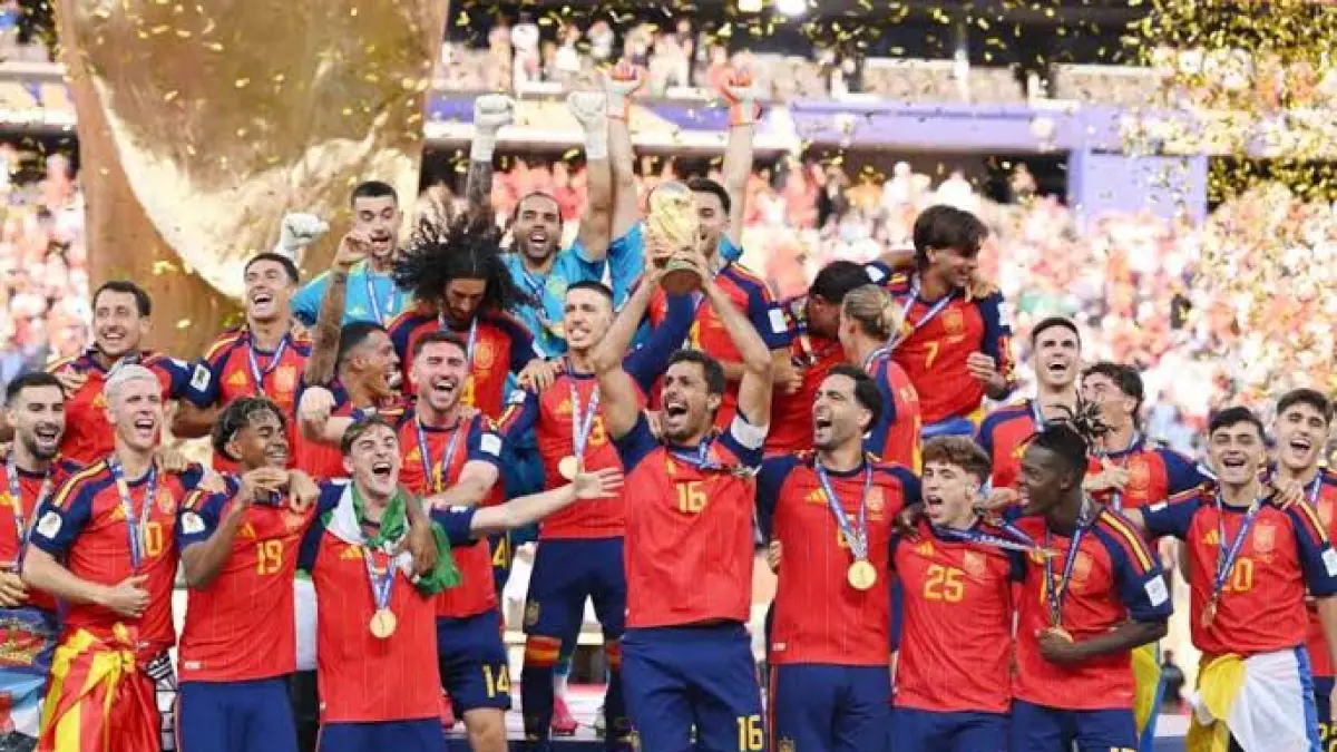 Momen kemenangan timnas spanyol dalam pelgelaran Piala Dunia 2026, setelah menang 1-0 atas Argentina (world cup)