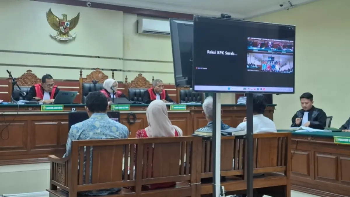 LANJUT PEMBUKTIAN: Sidang dugaan korupsi di lingkungan Pemkot Madiun kembali menghadirkan sejumlah saksi di Pengadilan Tipikor Surabaya.