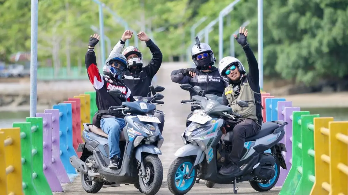 Yamaha GEAR ULTIMA melibas rute ekstrem sejauh 2.740 kilometer dalam ekspedisi GEAR ULTIMATE RIDE Celebes Expedition.