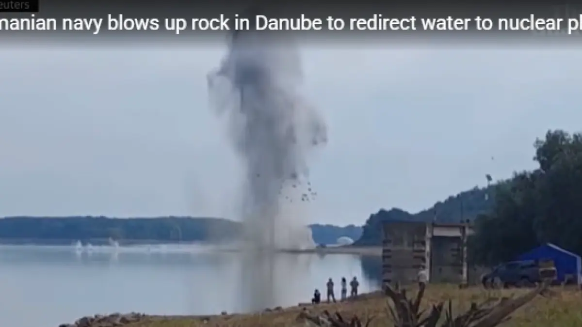 omanian navy blows up rock in Danube to redirect water to nuclear plant (The Guardian)