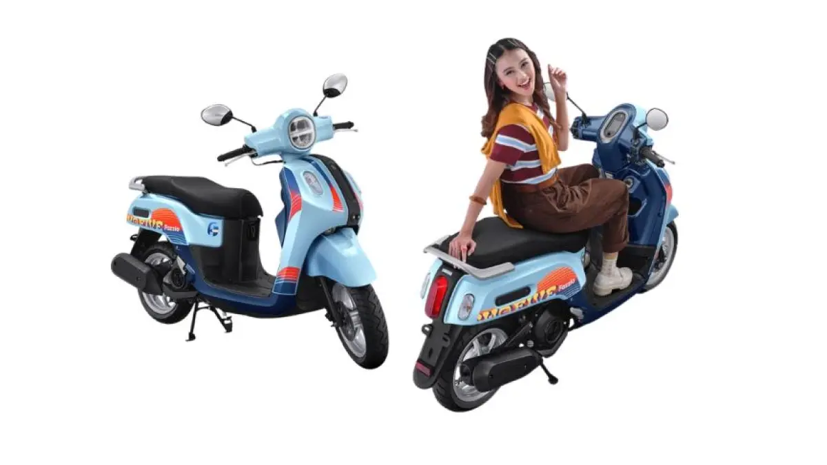 Yamaha Fazzio Special Edition Sunset Blue dibanderol dengan harga mulai dari Rp 23,825 juta khusus OTR Madiun-Kediri.