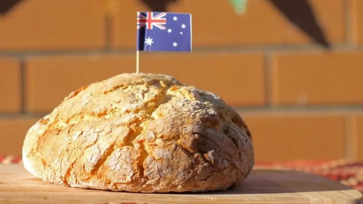 Damper bread, roti tradisional Australia