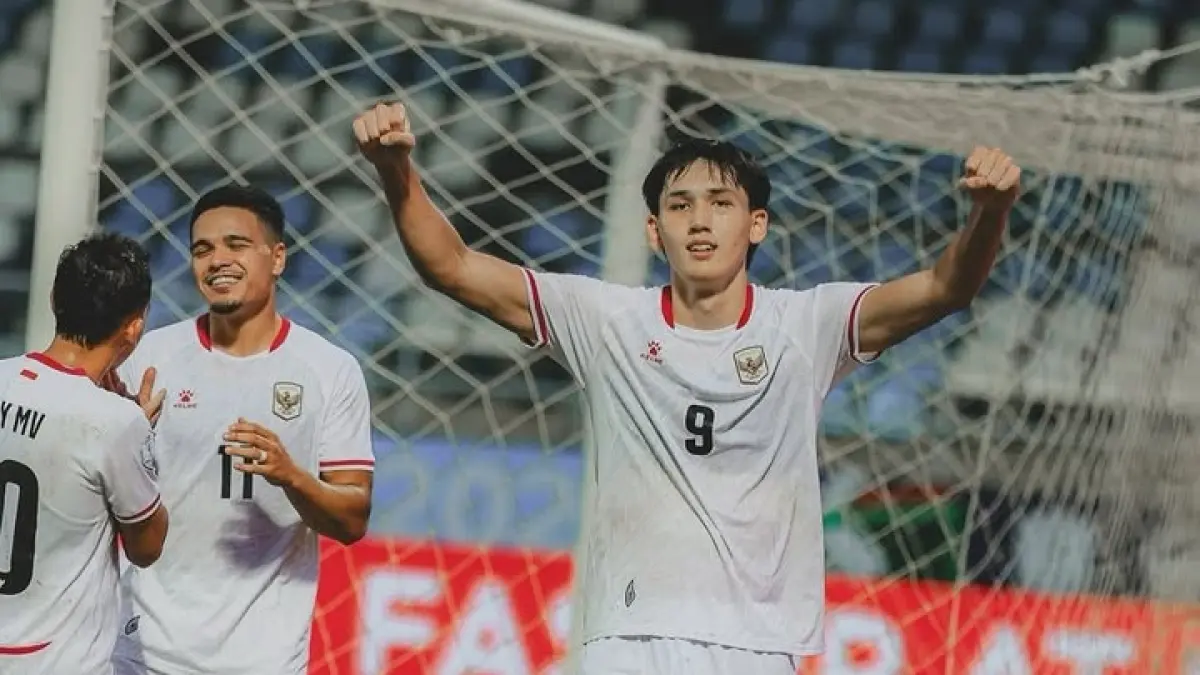 Indonesia saat lawan Timor Leste.