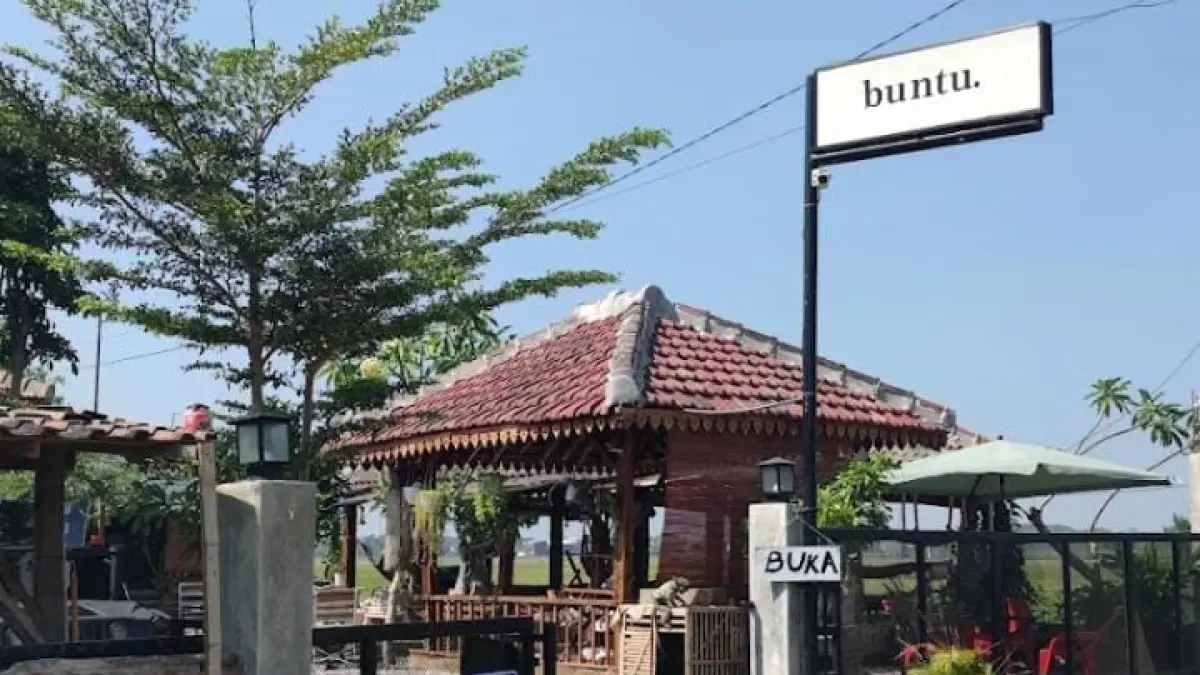 Coffe shop hidden gem "Kopi Buntu" di kawasan Kampus II Politeknik Negeri Madiun dan dekat jembatan ring road (google) 