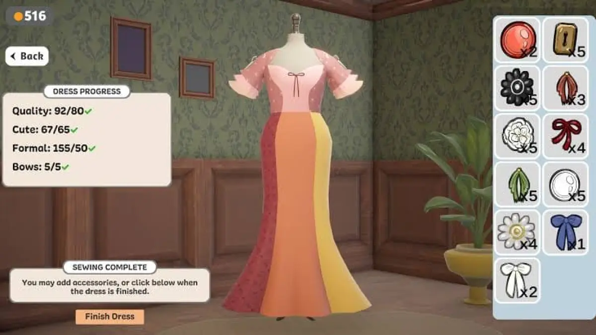 Dressmaker gamplay preview (steam)