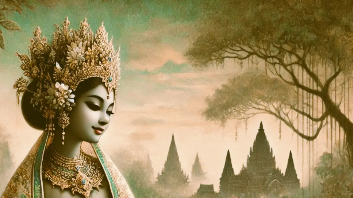 Ilustrasi tokoh wayang Dewi Kunti. (RADAR MADIUN)