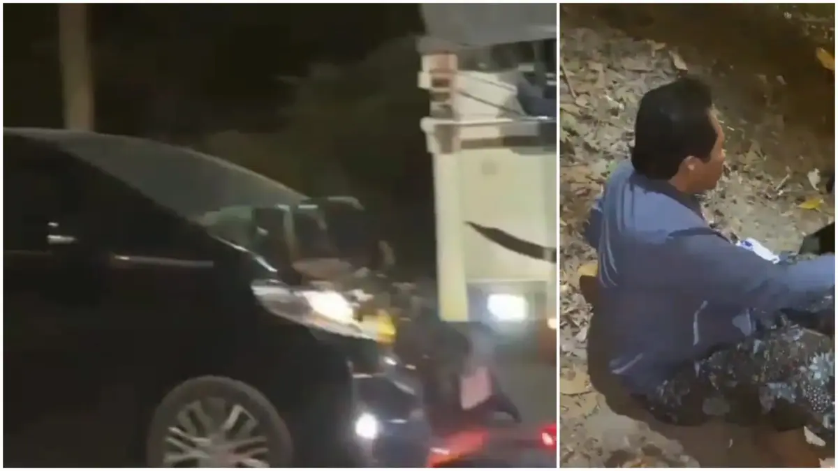 Mobil KH Anwar Zahid mengalami kecelakaan beruntun di Padangan, Bojonegoro, Selasa (11/8) dini hari.