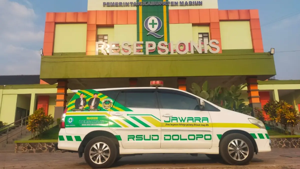 INOVASI: RSUD Dolopo meluncurkan inovasi pelayanan Jawara, memberikan fasilitas antar pulang gratis untuk pasien rawat inap.&nbsp;
