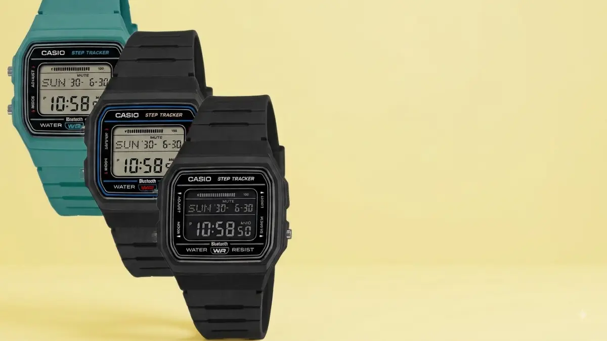  Casio F-B100W punya tiga pilihan warna.