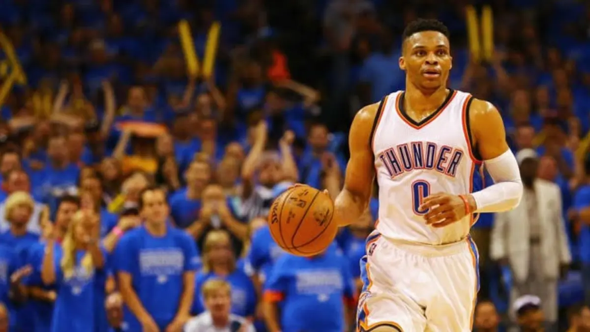 Russell Westbrook pensiun setelah 18 musim di NBA. (THE DETROIT NEWS)