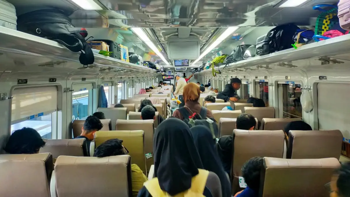 RAMAI: Mobilitas penumpang kereta api meningkat selama periode libur panjang HUT ke-81 Kemerdekaan RI. ISTIMEWA
