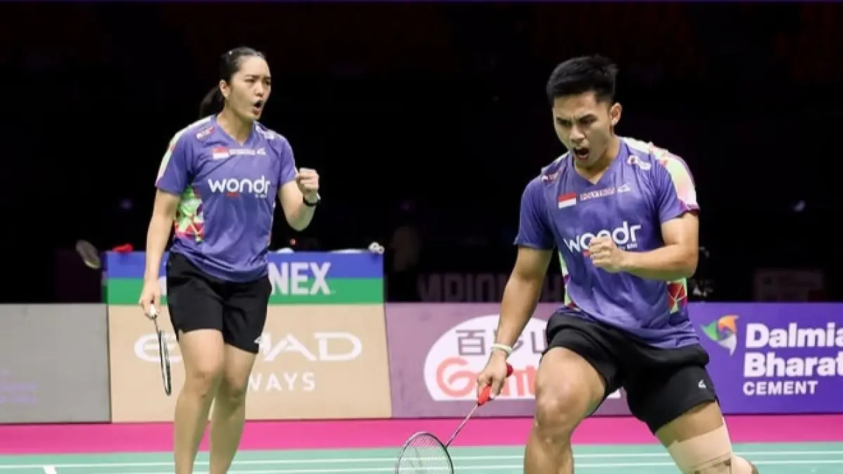 Amri/Nita melaju ke semifinal. (PBSI)