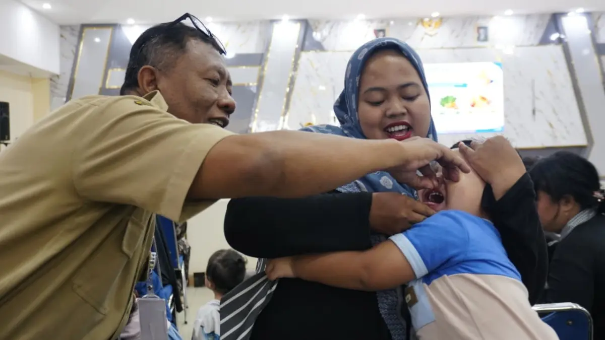 CEGAH STUNTING: Pemkot Madiun mengejar cakupan kunjungan posyandu 100 persen untuk memastikan tumbuh kembang seluruh balita terpantau. Bagas Bimantara/Jawa Pos Radar Madiun