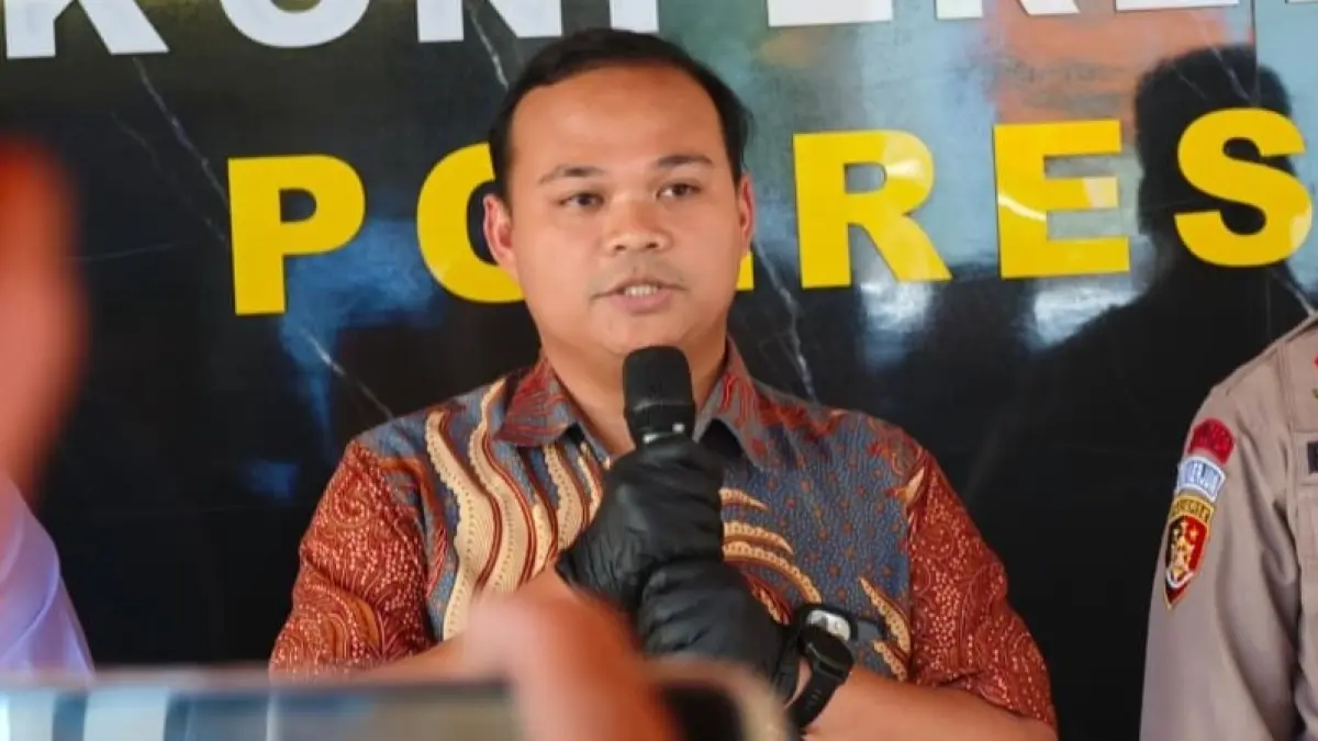 TANGKAP PELAKU: Satreskrim Polres Ngawi mengamankan terduga pencuri toko kelontong yang buron hampir 11 bulan.