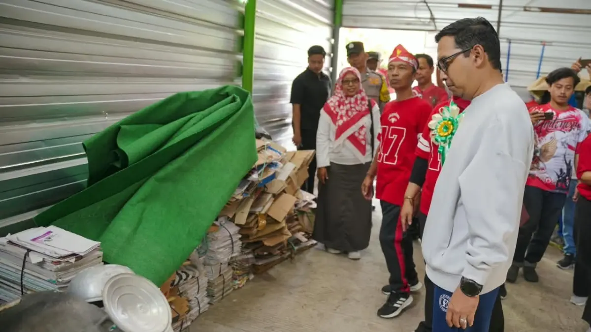 BERSIH: Program bank sampah di Kota Madiun terus diperluas untuk mendorong pemilahan sampah dari tingkat rumah tangga menuju target zero waste 2027. FOTO: DISKOMINFO KOTA MADIUN