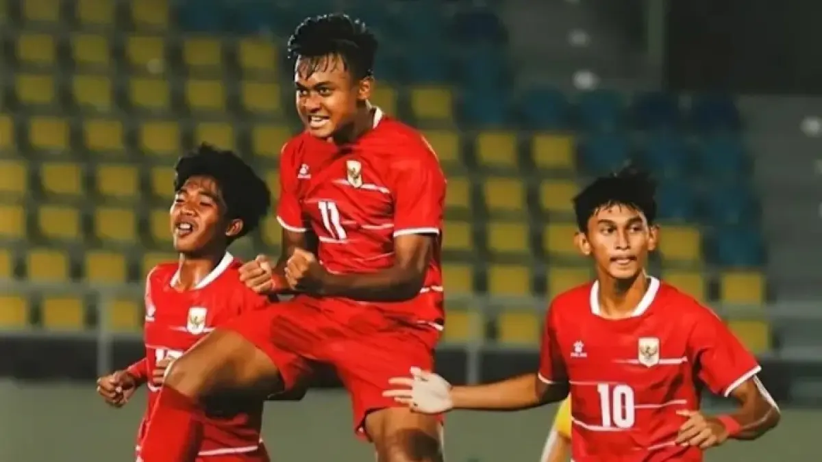 Timnas Indonesia U-16 menang 6-4.