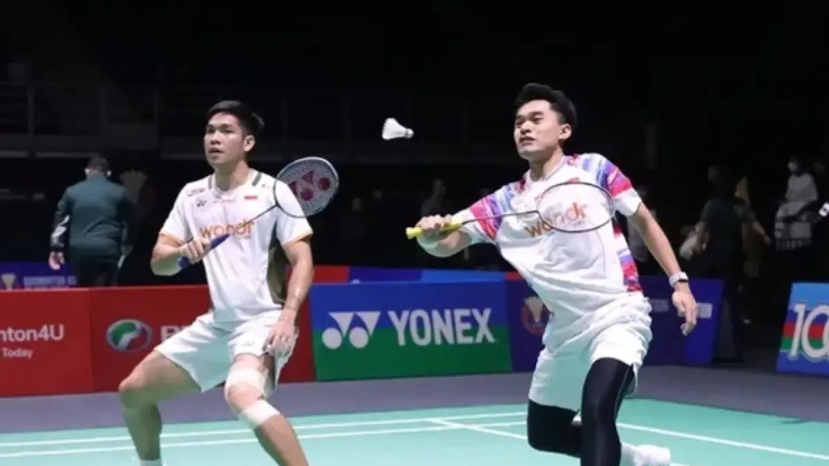 Leo/Daniel hajar Kim/Seo. (PBSI)