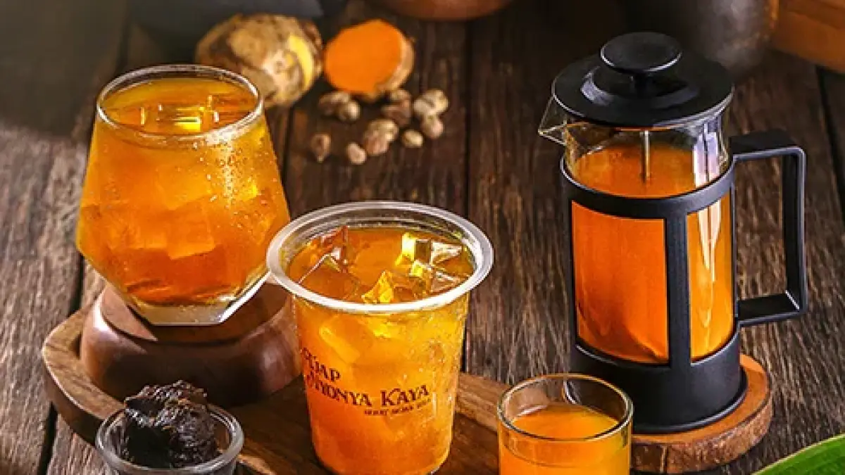 Menu minuman jamu Ramuan Kunyit Tjap Nyonya Kaya (Website resmi Tjap Nyonya Kaya)