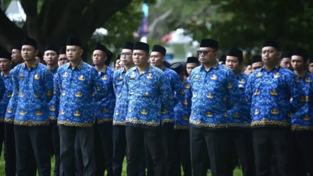 BELUM PRIORITAS: Aktivitas ASN di lingkungan Pemkab Pacitan. Rekrutmen CASN belum menjadi prioritas seiring belanja pegawai Pacitan yang masih mencapai sekitar 37 persen.