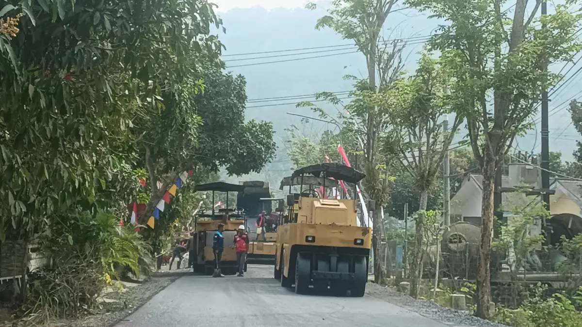 BELUM BERKONTRAK: Salah satu proyek fisik di Pacitan tahun ini. Nur Cahyono/Jawa Pos Radar Pacitan