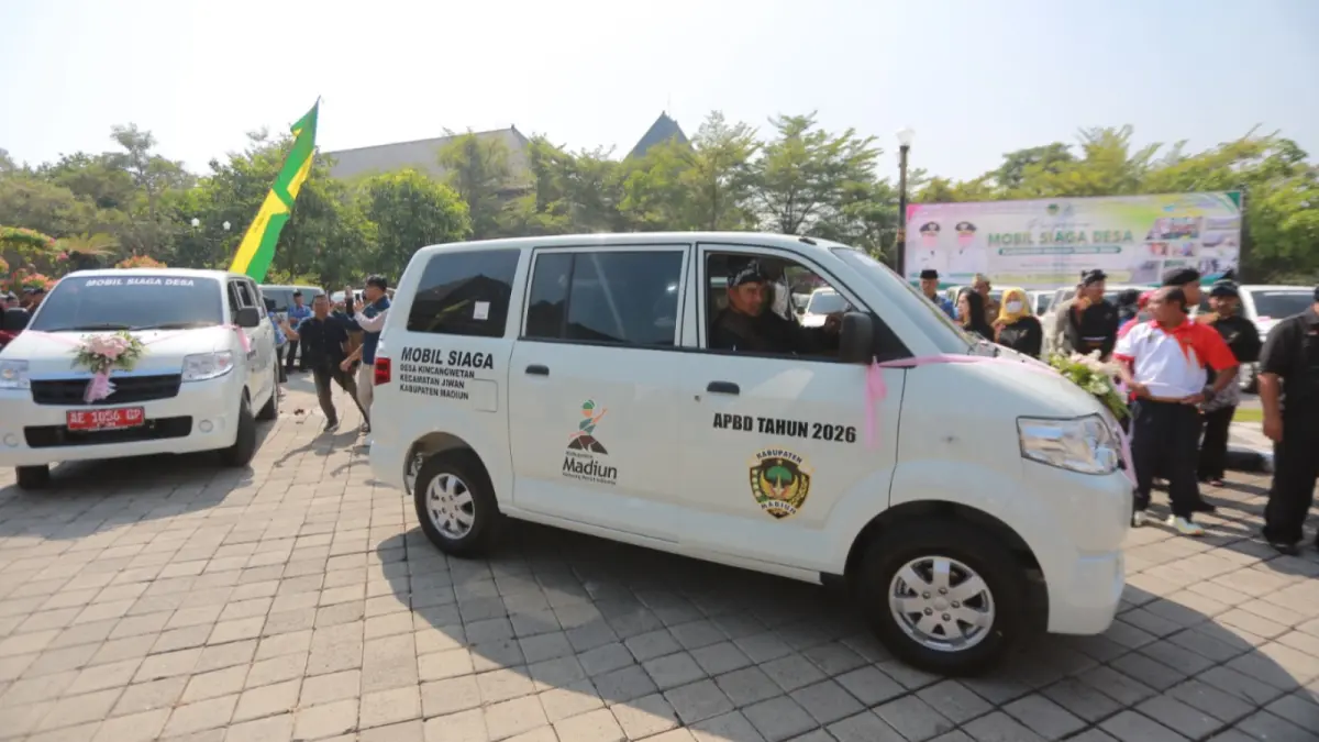 PROGRAM PRIORITAS: Salah satu mobil siaga desa yang disalurkan Pemkab Madiun. Dok/Radar Caruban