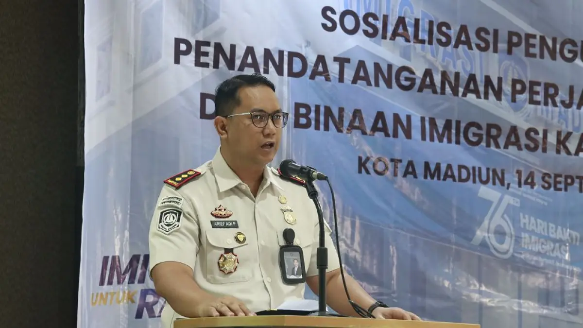 Kepala Kantor Imigrasi Kelas II Non TPI Madiun Arief Adi Prayogo.