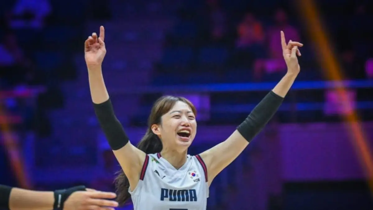Kim Da-in jadi setter utama timnas voli putri Korea saat ini. (KOVO)
