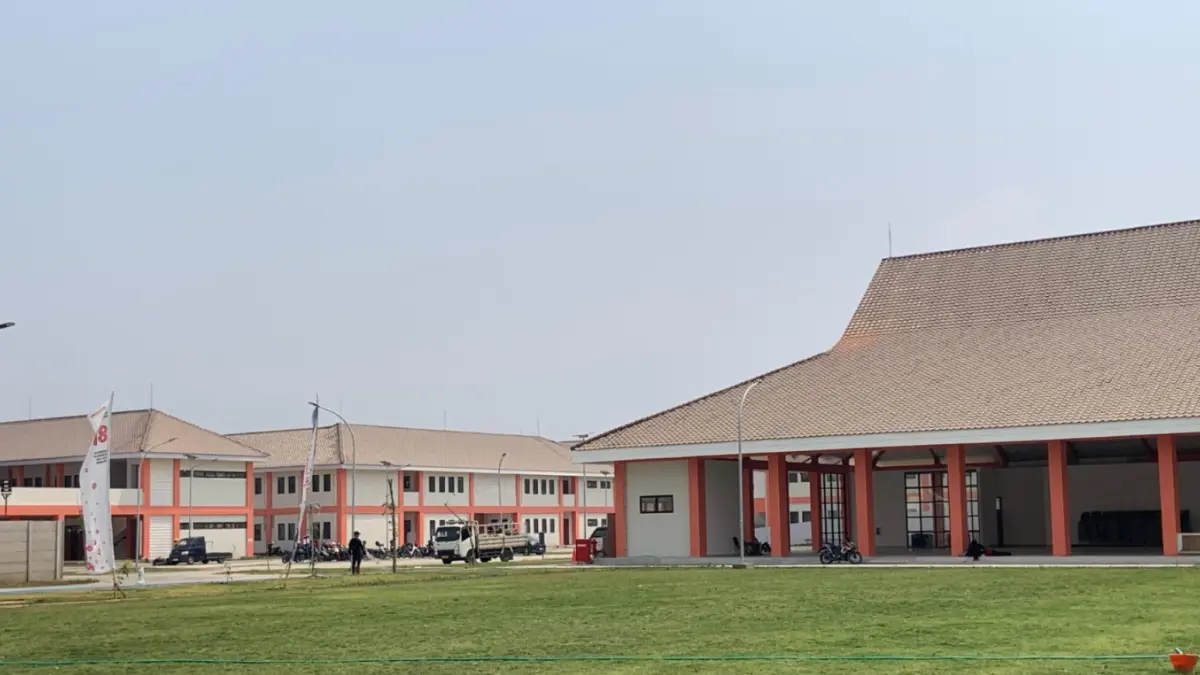 PRIORITAS: Infrastruktur pendukung Sekolah Rakyat di Kabupaten Madiun. Loditya/Radar Caruban