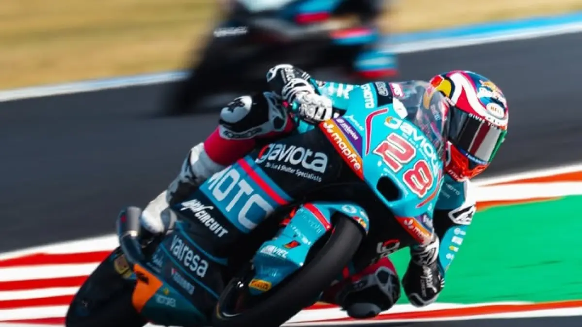 Maximo Qulies kian kokoh di puncak klasemen Moto3 2026. (Aspar)