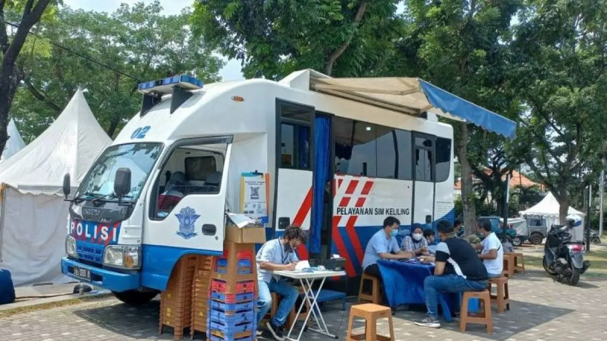 Ilustrasi SIM keliling. (Antara)