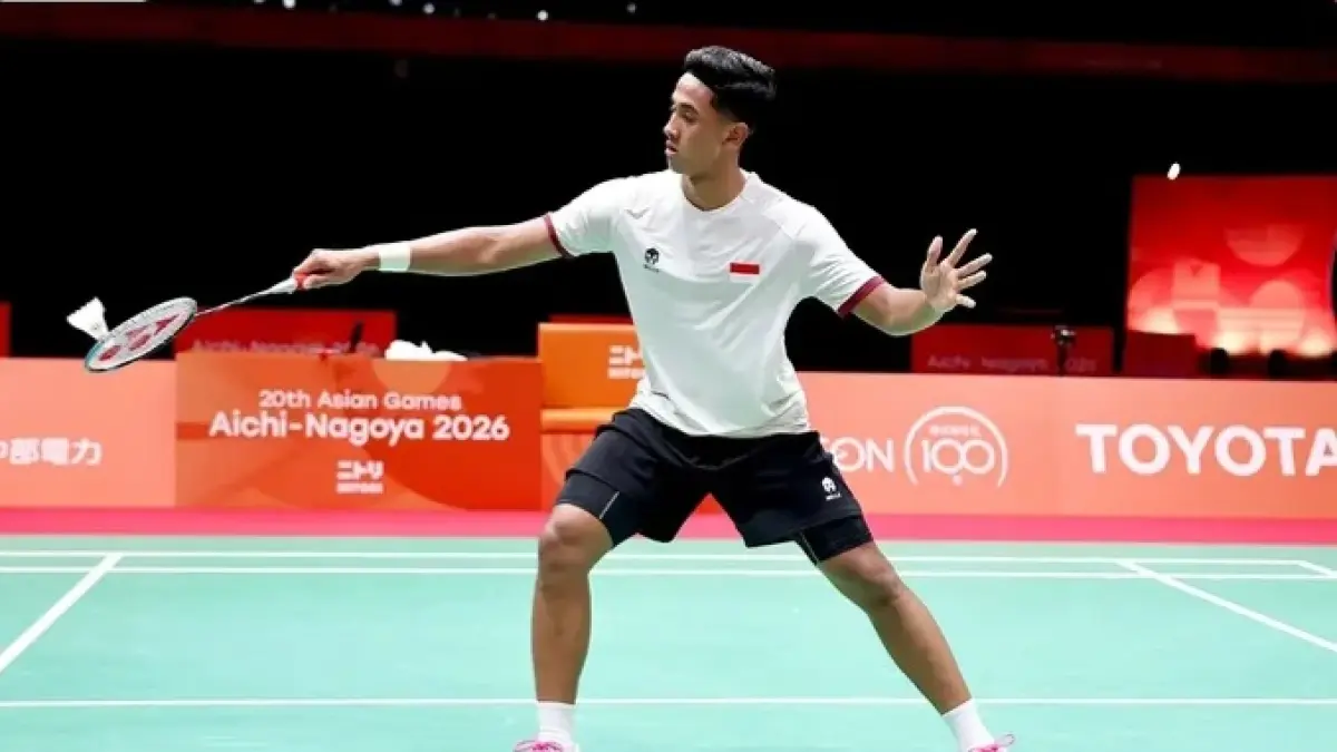 Alwi Farhan cs lolos ke final badminton beregu putra. (PBSI)