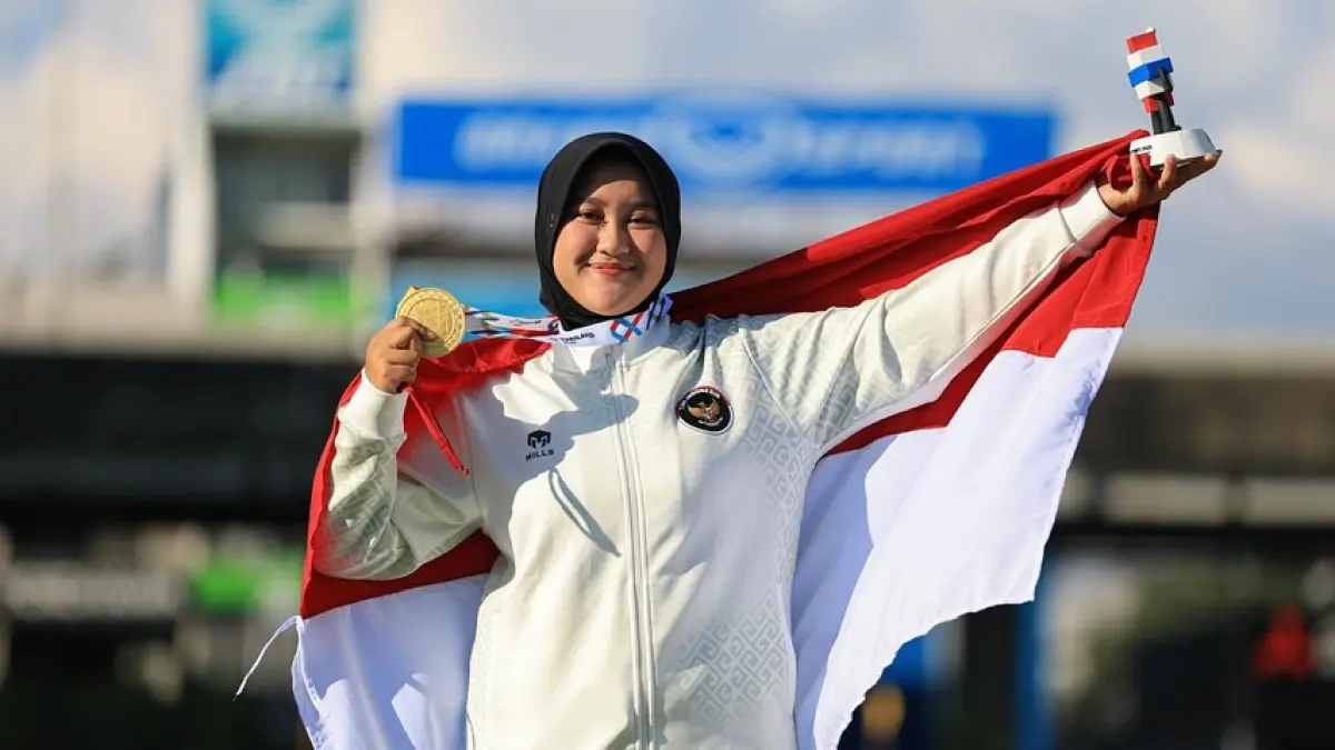 Nurisa Dian Ashrifah sumbang emas. (Kemenpora)