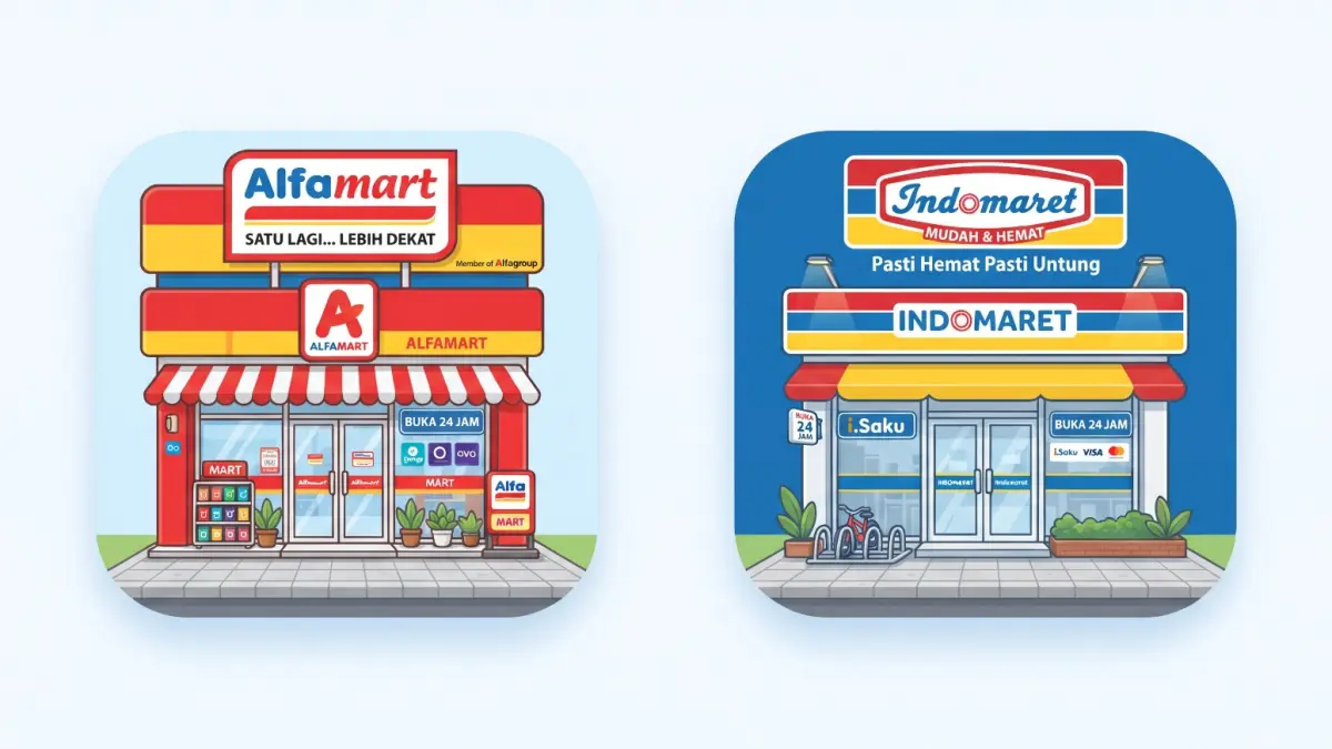 BELUM MERATA: Gerai minimarket berjaringan di Kabupaten Pacitan.