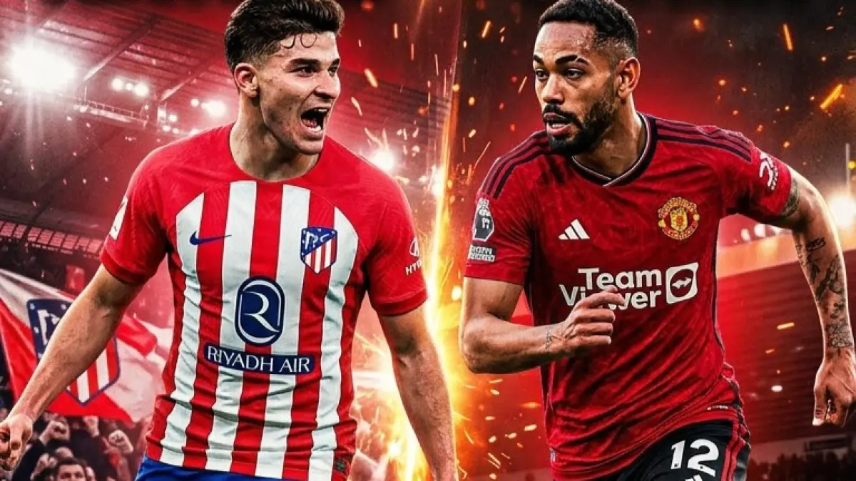 MU tantang Atletico Madrid dini hari nanti. (ChatGPT)