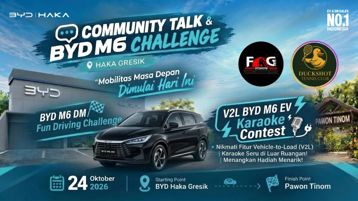 Haka Auto Dekatkan Teknologi BYD ke Komunitas Gresik, Tantangan Efisiensi hingga Karaoke dengan V2L