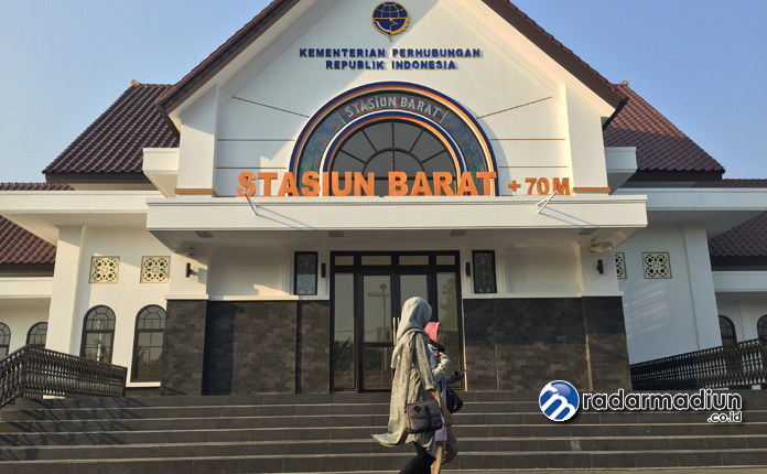 MEGAH: Per 1 Desember mendatang nama Stasiun Barat berganti menjadi Stasiun Magetan.