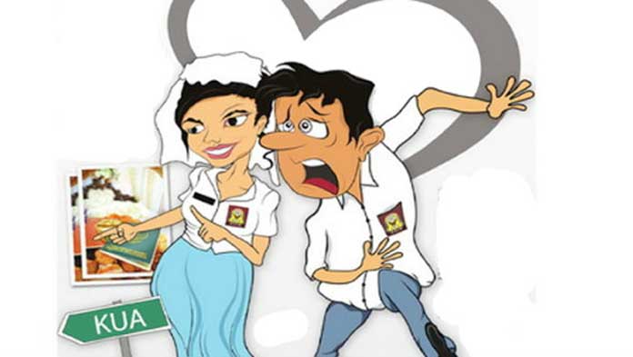 ILUSTRASI GRAFIS pernikahan dini (DOK RADAR MADIUN)
