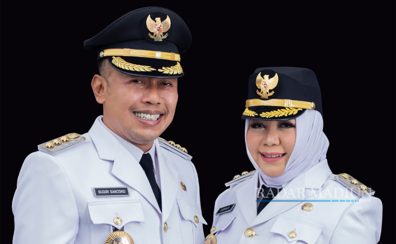 Bupati Sugiri Sancoko dengan Wabup Lisdyarita. (DOK. RADAR PONOROGO)