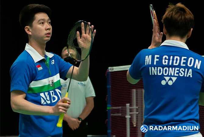 CHAMPION: Ganda nomor satu dunia Kevin/Marcus menjuarai Hylo Open 2021. (ISTIMEWA)