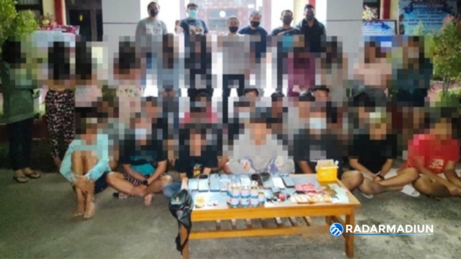 Puluhan remaja diamankan Tim Totosik Polres Tomohon. (Istimewa)