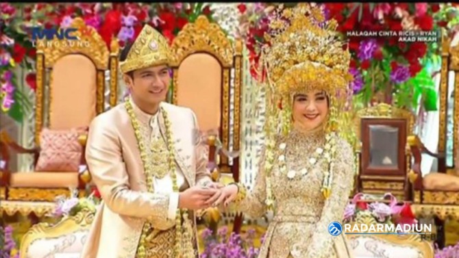 Pernikahan Teuky Ryan dan Ria Ricis. (ISTIMEWA)