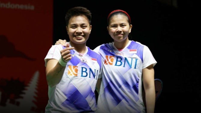Ganda putri nomor satu Indonesia Greysia Polii/Apriyani Rahayu. (FOTO: HUMAS PBSI)