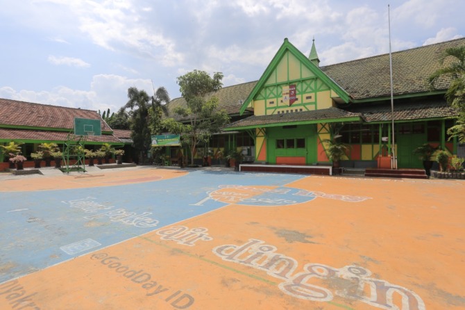 TERIMBAS: SMPN 3 Kota Madiun diintegrasikan dengan SMPN 1 dan SMPN 13. (BAGAS BIMANTARA/RADAR MADIUN)