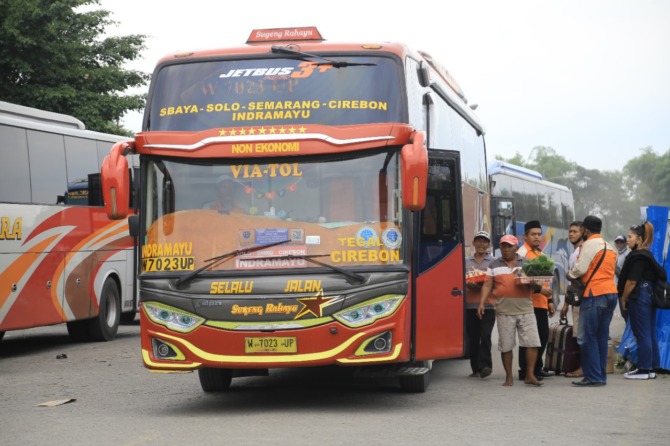 RAMAI: Jumlah penumpang arus balik Lebaran tahun ini diperkirakan hampir sama dengan jumlah pemudik. (BAGAS BIMANTARA/JAWA POS RADAR MADIUN)