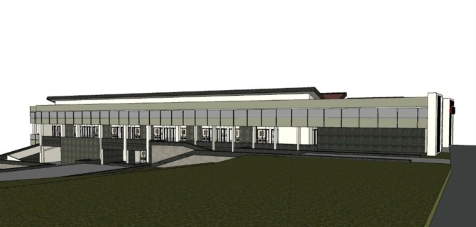 BEGINI DESAINNYA: Gedung Baru Puskesmas Lembeyan didesain tim ahli dari Universitas Brawijaya. (DOK.JAWA POS RADAR MAGETAN)