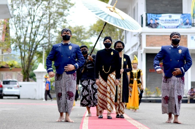 HUT: Proses resepsi Hari Jadi Pacitan bakal digelar pada 19 Februari di pendapa pemkab. (DOK RADAR PACITAN)