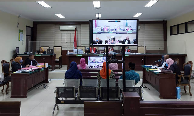 SIDANG KEDUA: JPU Kejari Magetan menghadirkan lima saksi dalam sidang dugaan korupsi PNPM Mandiri Pedesaan Karas. (ACHMAD SETYAWAN UNTUK JAWA POS RADAR MAGETAN)