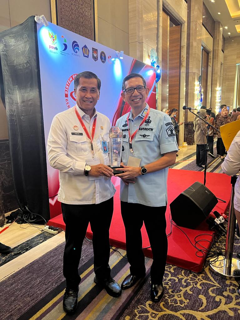 APRESIASI: Kemenkumham diganjar penghargaan Digital Government Award dalam kategori Penerapan Layanan Sistem Pemerintahan Berbasis Elektronik (SPBE) Terbaik tahun 2021-2022. (ISTIMEWA)