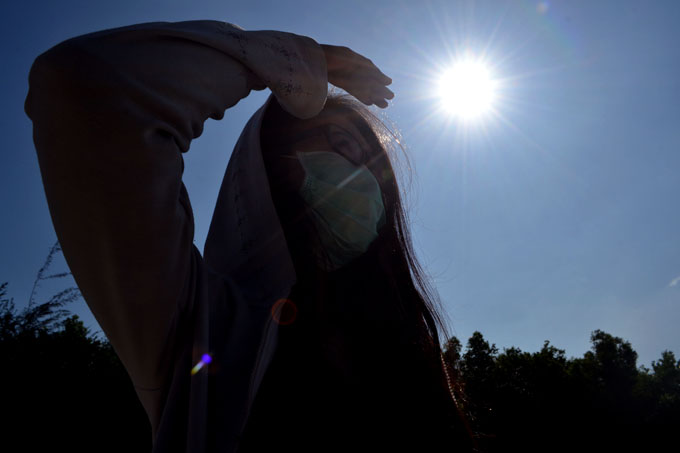 Ilustrasi cuaca panas terik di Madiun Raya. (SUGENG DWI N/RADAR MADIUN)