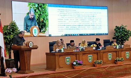 CATATAN LEGISLATIF: DPRD Kota Madiun menyampaikan rekomendasi atas Laporan Keterangan Pertanggungjawaban (LKPj) Wali Kota Madiun 2022. (ISTIMEWA)
